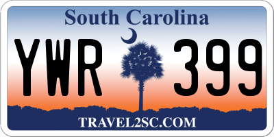 SC license plate YWR399