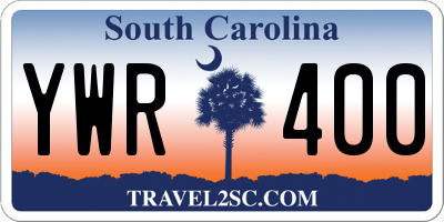 SC license plate YWR400