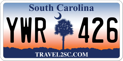 SC license plate YWR426