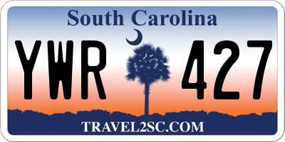 SC license plate YWR427