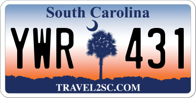 SC license plate YWR431