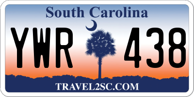 SC license plate YWR438
