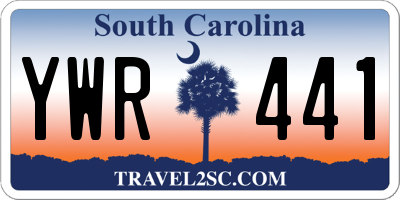 SC license plate YWR441