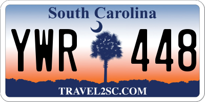SC license plate YWR448
