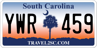 SC license plate YWR459