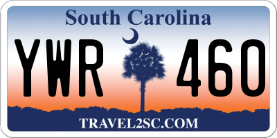 SC license plate YWR460