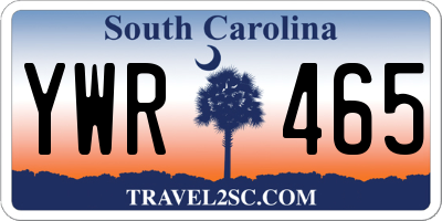 SC license plate YWR465