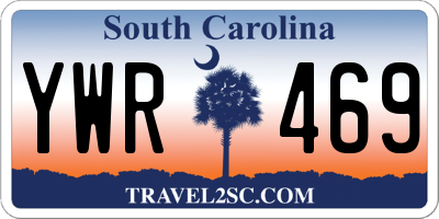 SC license plate YWR469