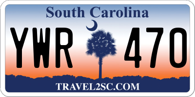 SC license plate YWR470