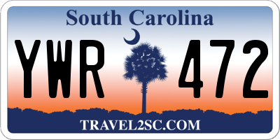 SC license plate YWR472