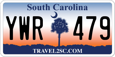SC license plate YWR479