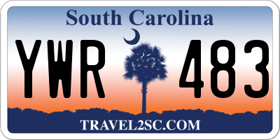 SC license plate YWR483