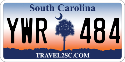 SC license plate YWR484