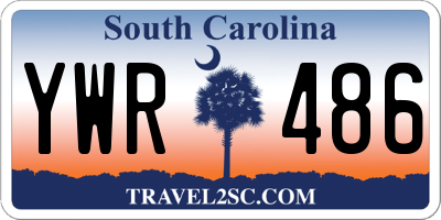 SC license plate YWR486