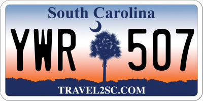 SC license plate YWR507