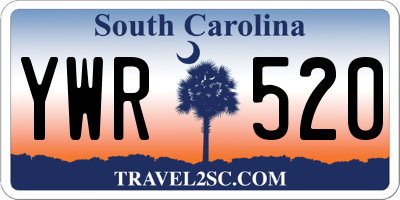 SC license plate YWR520