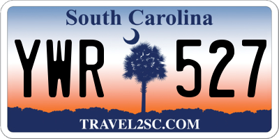 SC license plate YWR527