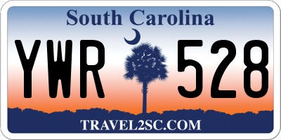 SC license plate YWR528