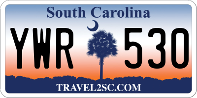 SC license plate YWR530