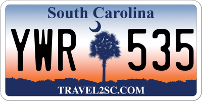 SC license plate YWR535