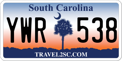 SC license plate YWR538