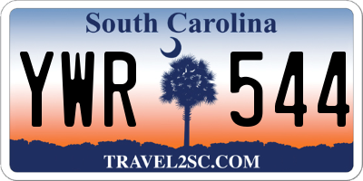 SC license plate YWR544