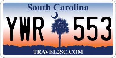 SC license plate YWR553