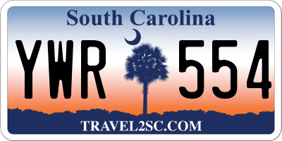 SC license plate YWR554