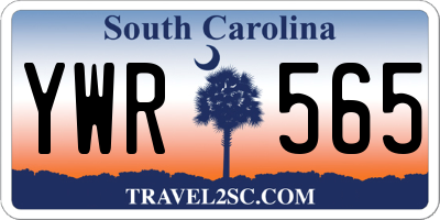 SC license plate YWR565
