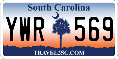 SC license plate YWR569