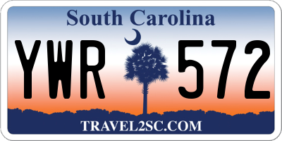 SC license plate YWR572
