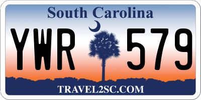 SC license plate YWR579