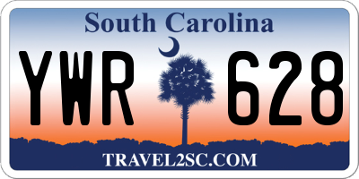 SC license plate YWR628