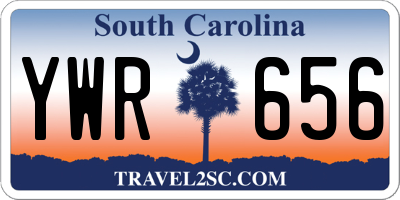 SC license plate YWR656