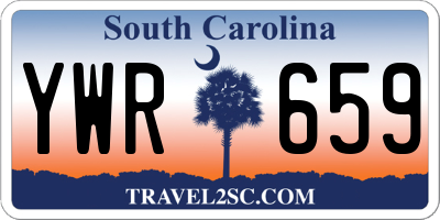 SC license plate YWR659