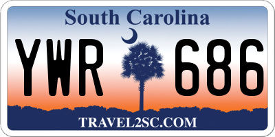 SC license plate YWR686