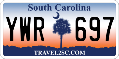 SC license plate YWR697