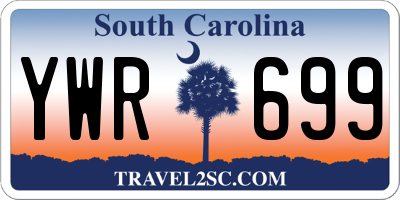 SC license plate YWR699