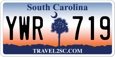 SC license plate YWR719