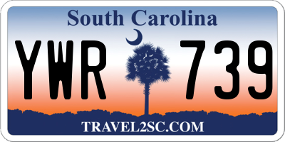 SC license plate YWR739