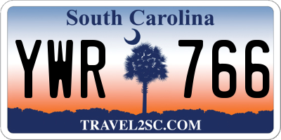 SC license plate YWR766