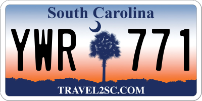 SC license plate YWR771
