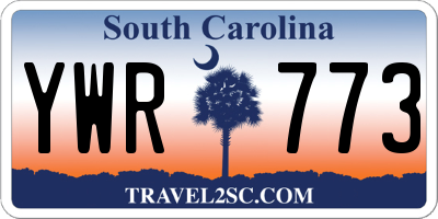 SC license plate YWR773