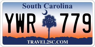 SC license plate YWR779
