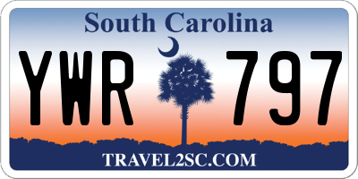 SC license plate YWR797