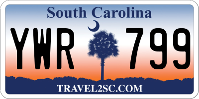 SC license plate YWR799