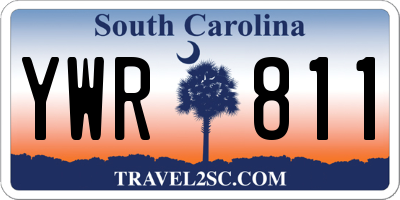 SC license plate YWR811