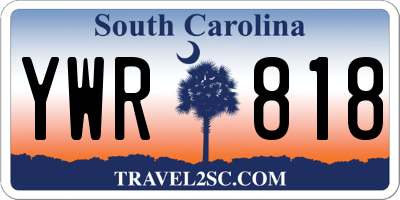 SC license plate YWR818