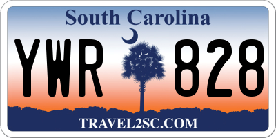 SC license plate YWR828