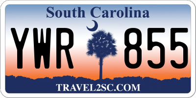 SC license plate YWR855